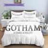 Gotham Dark Style Printed Bedding Set Duvet Cover Pillowcase No Filler, Soft Home Bedroom Decor, Perfect Gift for Fans.chl