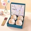 Japanisches Keramikschüssel- & Essstäbchen-Geschenkset