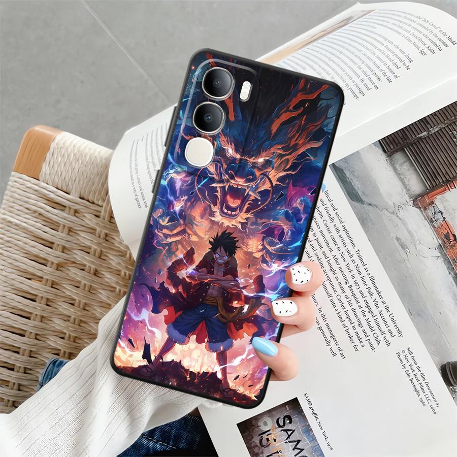 Cool Luffy Anime Case for Vivo V25 V30 Y51S Y78 Y71 Y91 Y52S Y93 V29 V27 Y53S Y75 Y81 V21E V23 Y50 Y95 Phone Cover
