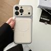 For Magsafe Matte PU Leather Texture For Magsafe Phone Case For iPhone 17 Air 16 15 14 Plus 13 12 Pro Max Bumper Non-Slip Cover