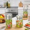 16/24 oz Salat-Glasbehälter Weithals Vorratsglas Multifunktionaler Salatbehälter Frische Lebensmittel