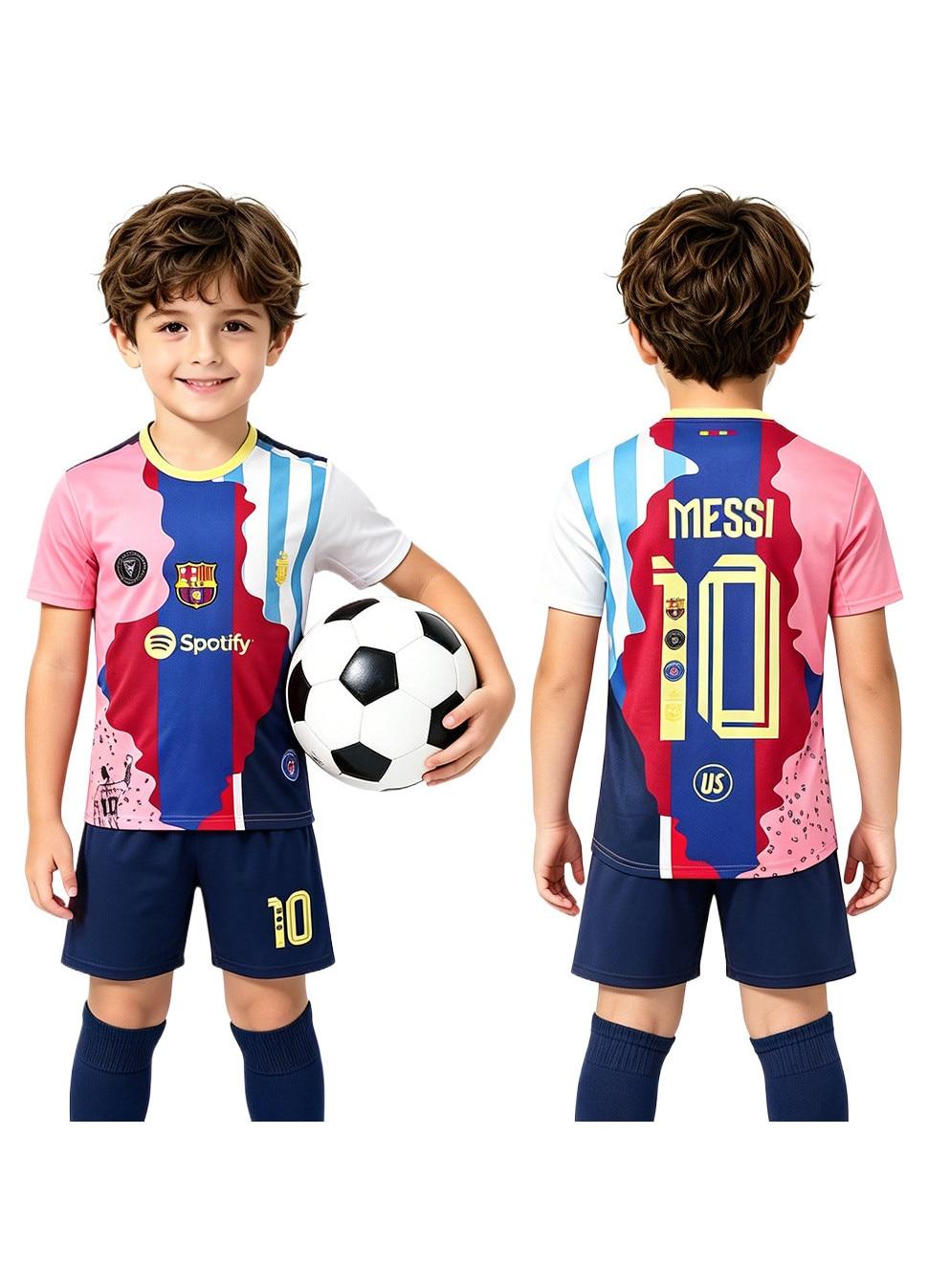 Kids Soccer Uniform Set Barcelona #10