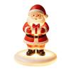 Christmas Table Decorations Santa Claus Figurine with Warm LED Light, Glowing Tabletop Night Decorative Bedside Lamp Light Decor, Holiday Desktop