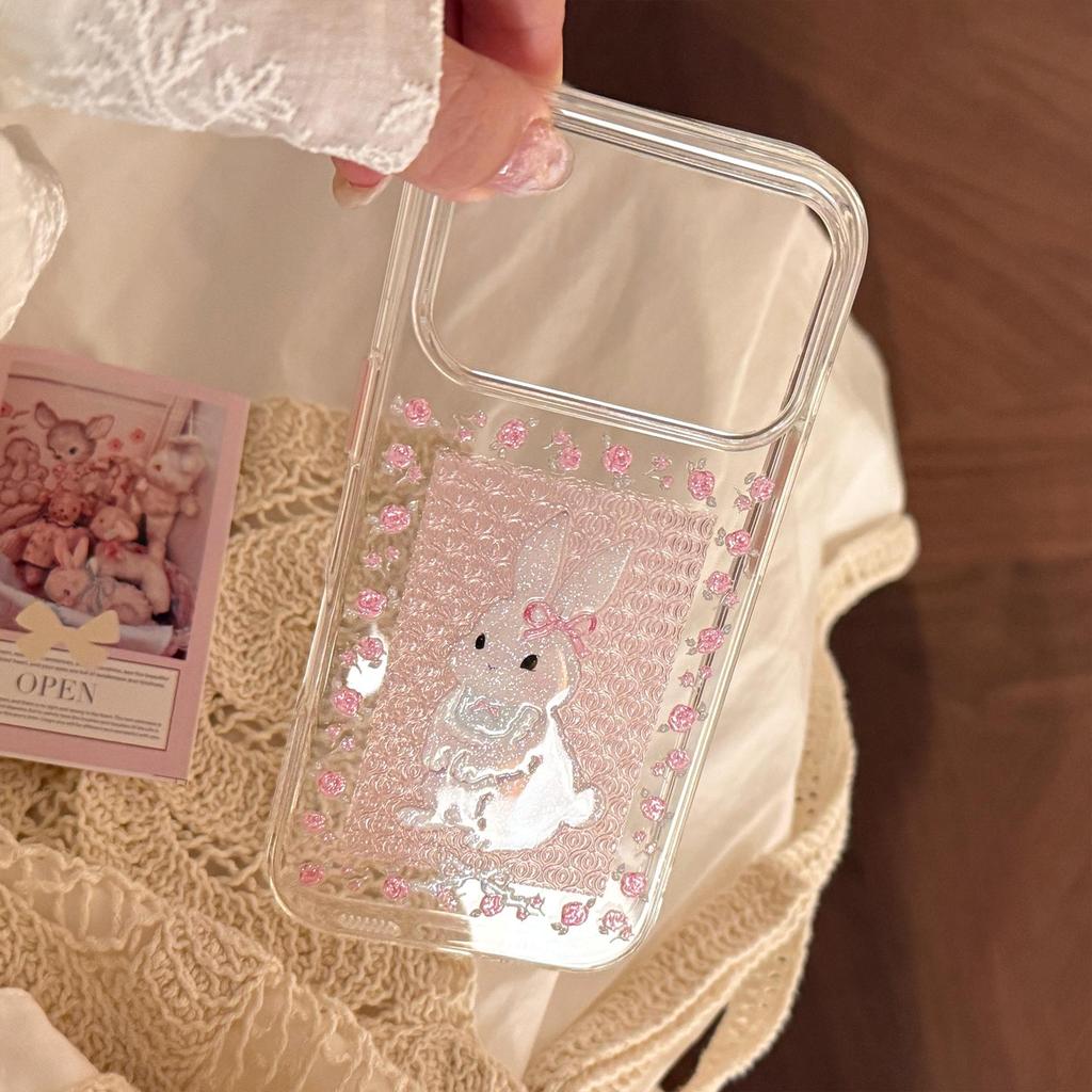 Cute Cartoon Rabbit Phone Case for iPhone 16, iPhone 17, and iPhone 17 Pro Max