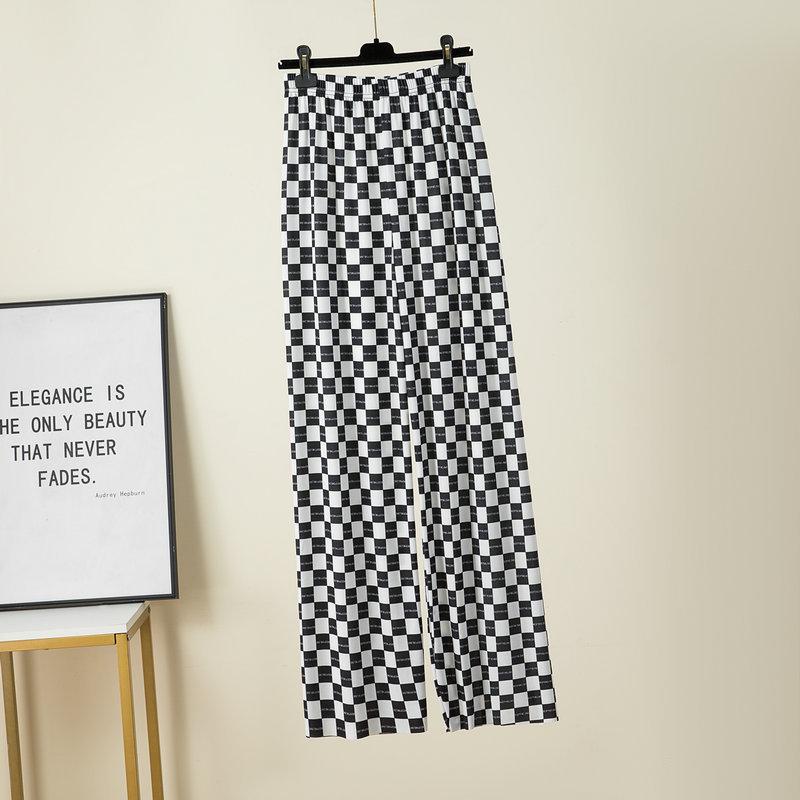 

2023 Женские летние вискозные брюки больших размеров длиной 9/10, повседневные, с широкими штанинами XXL