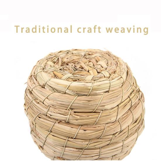 Yousheng Handgewebtes Taubennest Warmer Unterschlupf Verstärkte Kanten Natürliches Atmungsaktives Vogelhaus Aufhängbar Papageien Brutnest