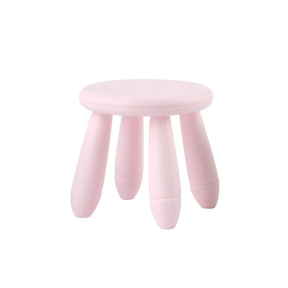 Renkli Dollhouse Tabure Plastik Mini Sandalye Hediye Minyatür Mobilya Oyuncak