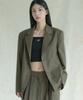 Avandress Curved Two-Button Blazer Black
