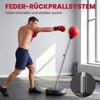 Punching bag with stand, 125-145 cm height-adjustable boxing set, freestanding speed ball with gloves and air pump