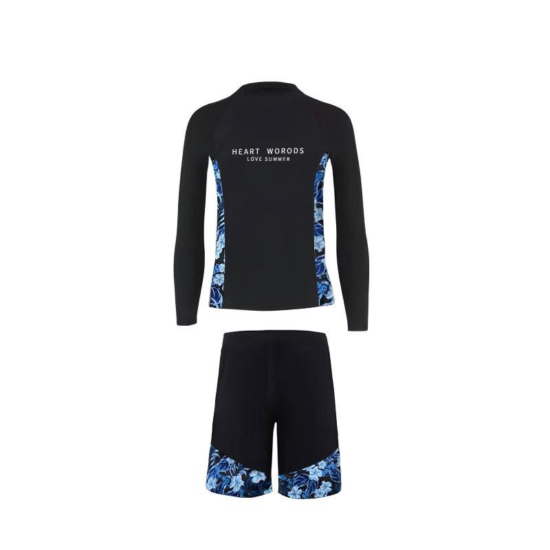 Pánské Dámské UV Ochrana Rash Guard Set Dlouhý Rukáv Kalhoty Samostatné Surfing Potápění Plavky Pláž Vodní Sporty