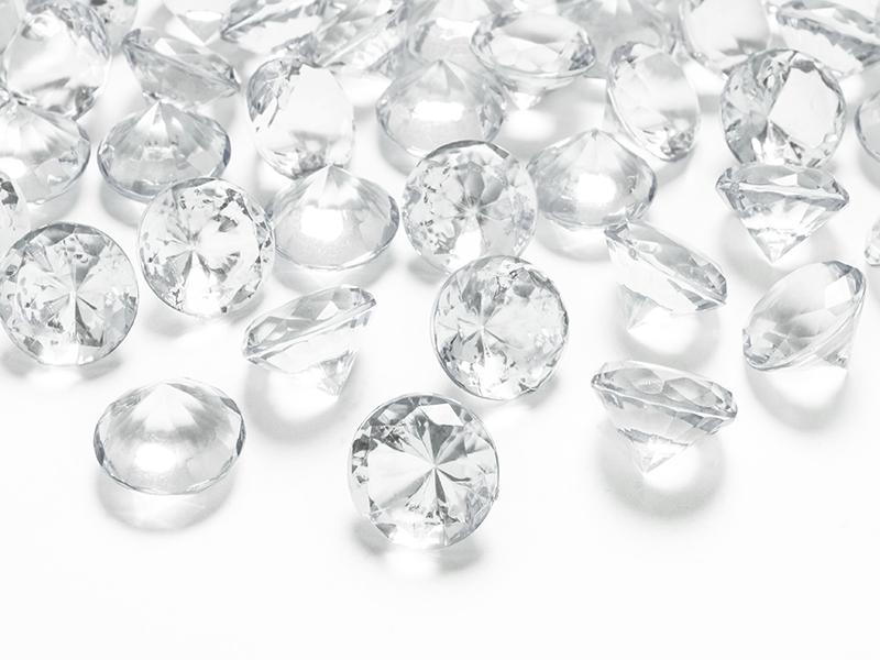 Diamond Confetti 20 Colorless, 10 Pcs