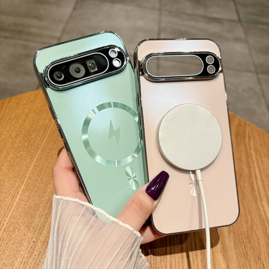 Shockproof Metallic Finish Matte AG Phone Case for Google Pixel 10 9 Pro XL 9 8 7 6 A Super Magnet Wireless Charge Cover