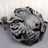 "White Tiger Face: A Majestic Wildlife Artwork for Your Space"Umbrella, Portable 3-Fold Compact Umbrella for Men & Women ES16