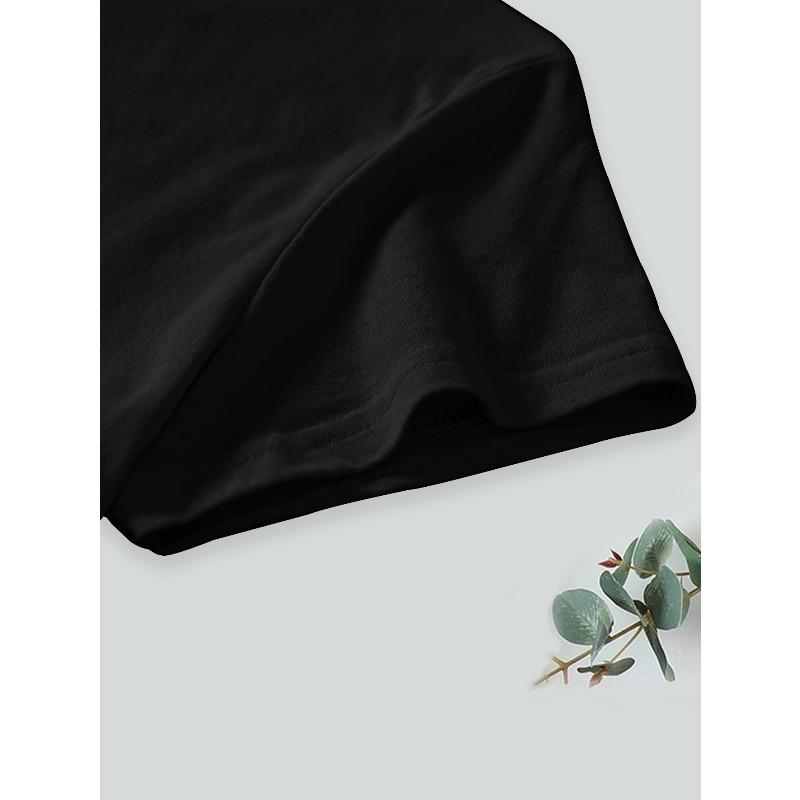 Europäische Größe Damen&Apos;S Libellen-Print T-Shirt, Lässiges Rundhals-Kurzarm-T-Shirt, Frühling/Sommer Basic Alltagsbekleidung, Maschinenwaschbar, Grafik-T