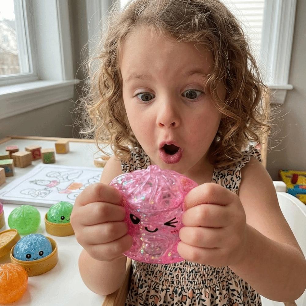 Glitter Dumplings Blind Box Squeeze Toy Stress Relief Sensory Ball For Stress Anxiety Relief