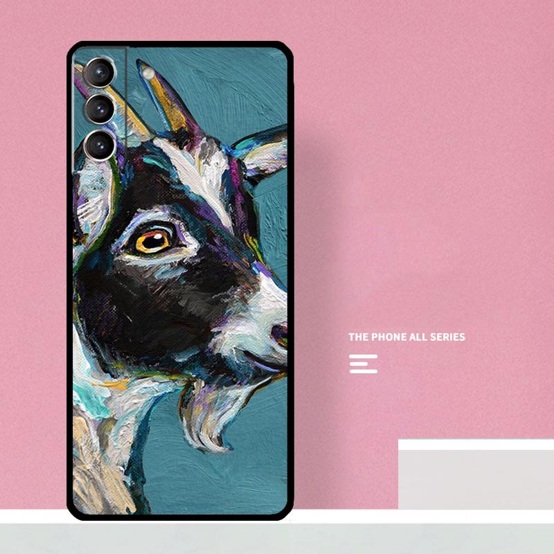Cute Baby Pygmy Goat Phone Case For Samsung Galaxy S25 Ultra S20 S21 S22 S23 S24 S9 S10 Plus S25 FE Cover Coque