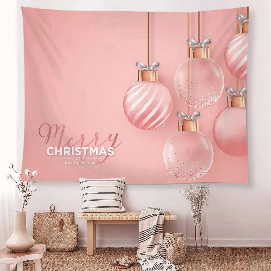 Christmas Pattern Tapestry Home Bedroom Living Room Wall Decoration Santa Claus