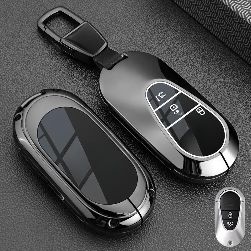 Car Key Case Cover Shell for Mercedes Benz C E S Class GLC W206 W223 W214 E300 C260 C300 S450 S500 S400 Fob Accessories