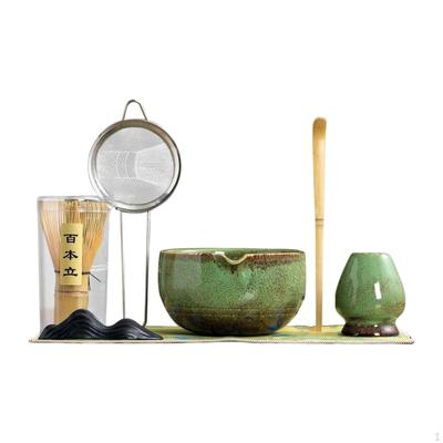 Conjunto de Chá Matcha de 7 Peças para Casa e Desfrute