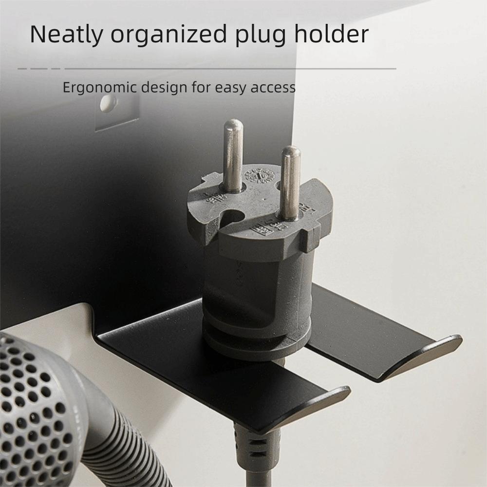 Wall Mounted Curling Iron Storage Rack No Drill Hair Tool Holder  Apartment Use