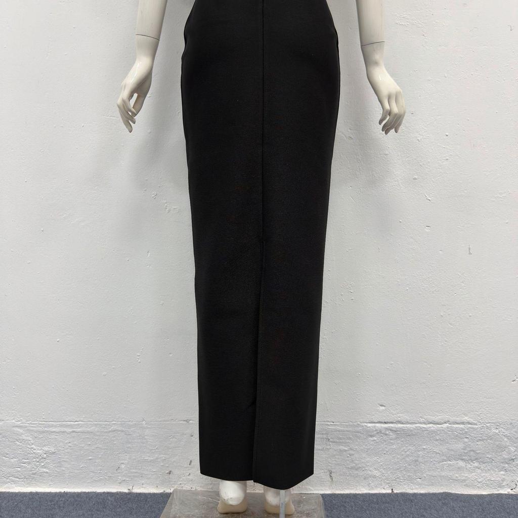 Europäisches & Amerikanisches Elegantes Damen-Strassschal-Schmal geschnittenes Bandage-Abendkleid