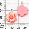 30-Piece Set: Pink Resin Sunflower & Rose Flower Pendants for DIY Jewelry