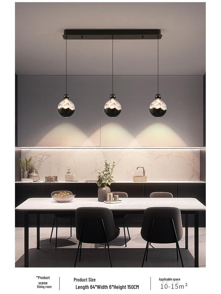Italian Luxury Bedside Pendant Light - Snow Mountain Style, Adjustable Height, Handcrafted for Foyer or Bedroom.