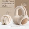 Warm Foldable Earflaps Soft Suede Faux Fur Ear-Muffs Fashion Plush Earmuffs  Outdoor