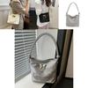 Stylish Large Capacity Women's Bucket Tote Bag With Fashionable Butterfly Design Perfect For Daily Commuting In Black White And Gray Colors