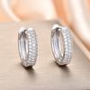 High-End French Retro Zirconia Crystal Diamond Circle Earrings