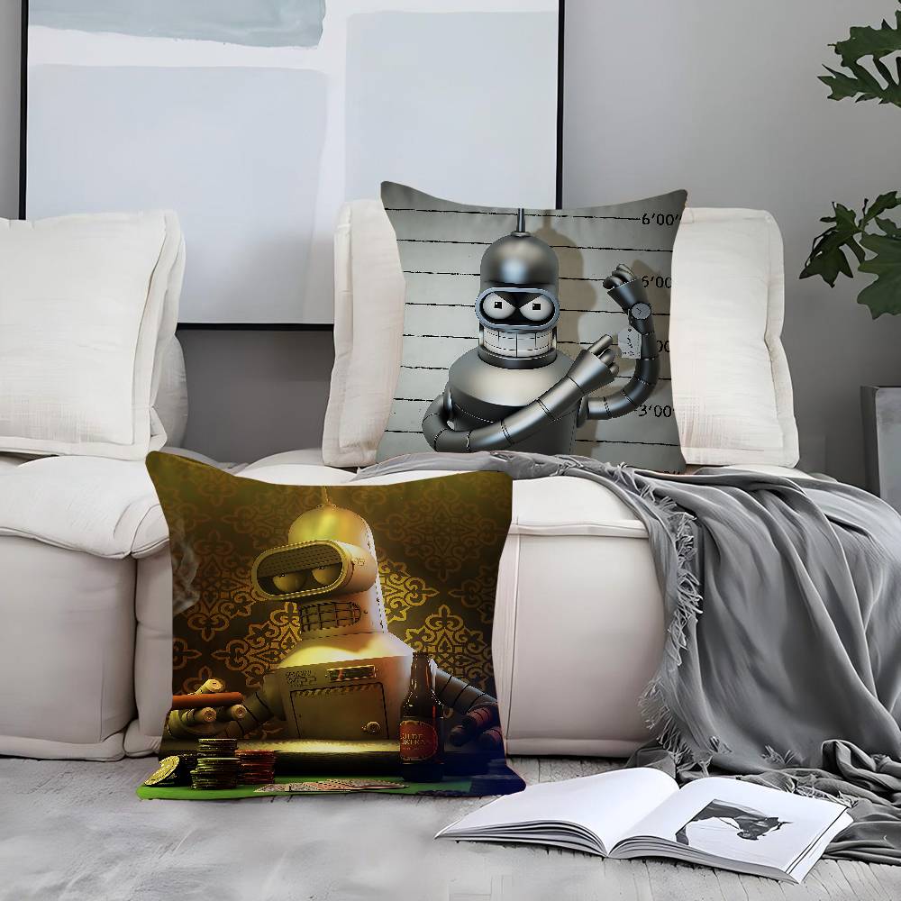 Cartoon Bender Pillow Gifts Home Office Furnishings Bedroom Sofa Car Cushion Cover Case 45x45cm