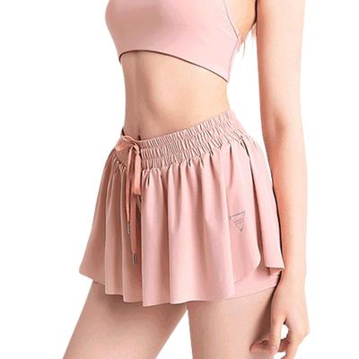 DAYCLOSET Yoga Shorts with Lightweight and Yoga108 Women's Pants, One-Piece Inner, Stretchy, (Size L, Pink)