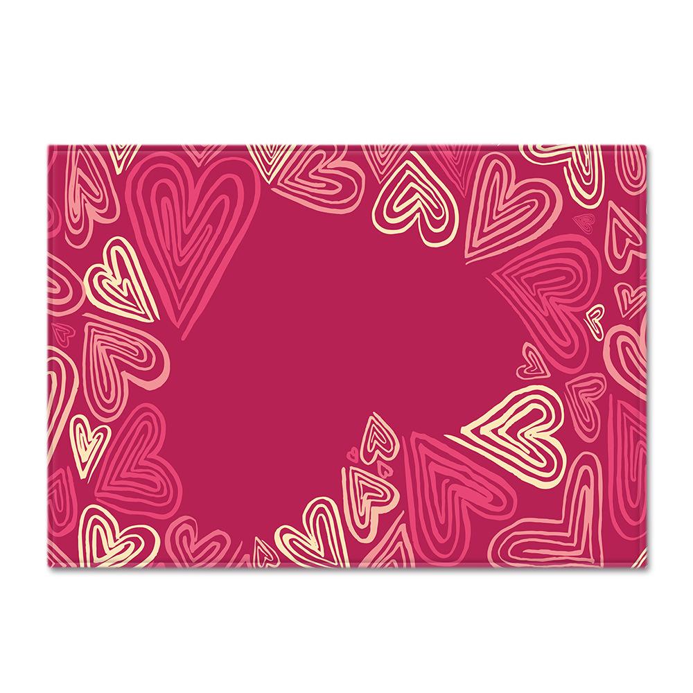 Valentine'S Day Large Carpet Simple Wind Bedroom Floor Mat