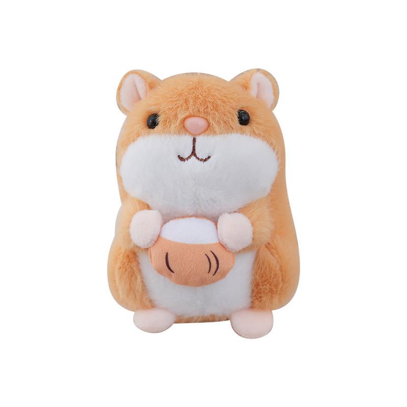 Adorable Hamster Plush Doll With Short Pile Material For Backpack Charm And Gift Ideas