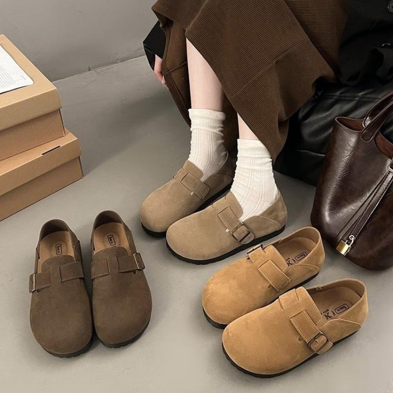 Fashion 2025 Women Flat Shoes Round Toe Retro Mary Janes Loafers Female Belt Buckle Casual spring Fashion Lady Chaussure Femme