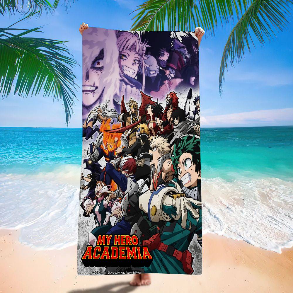 M-My H-Hero A-Academias Anime Microfiber Beach Towel Absorbent Quick Dry Soft Yoga Swimming Resort Mountain Climbing Towel