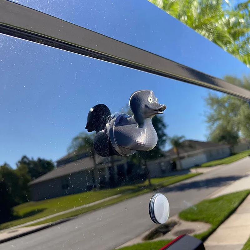 Fun Duck With Sprinkler Cute Sprinkler Decor In Duck Shape For Car Decorative Multifunctional Prank Props Funny Car Decorations