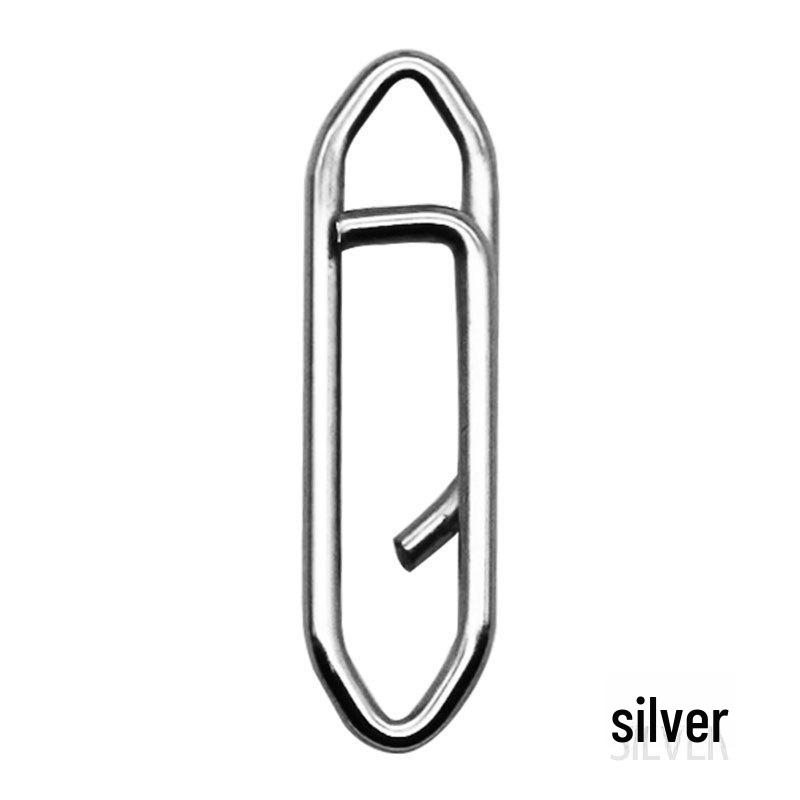 

Кольцо для приманки из нержавеющей стали с быстроразъемным соединением и штифтом для морской рыбалки Large серебряный