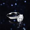 Real Moissanite 5 Carat 14K White Gold Wedding Rings for Women 925 Sterling Silver High Jewelry Eternity Band Engagement Rings