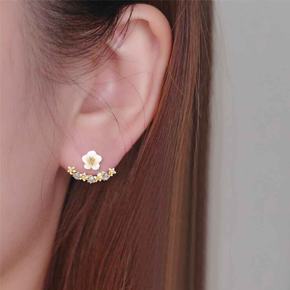1 Paar Dames Oorbellen Feest Bruiloft Bloem Oorbellen Verfijnd Delicaat Sieraden Aankleding Decoratie Vriendschapscadeau