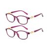2PCS Paerde Progressive Multifocal Reading Glasses for Women and Men Anti-Blue Light Bifocal Presbyopia Eyeglasses +1.0 To +3.0