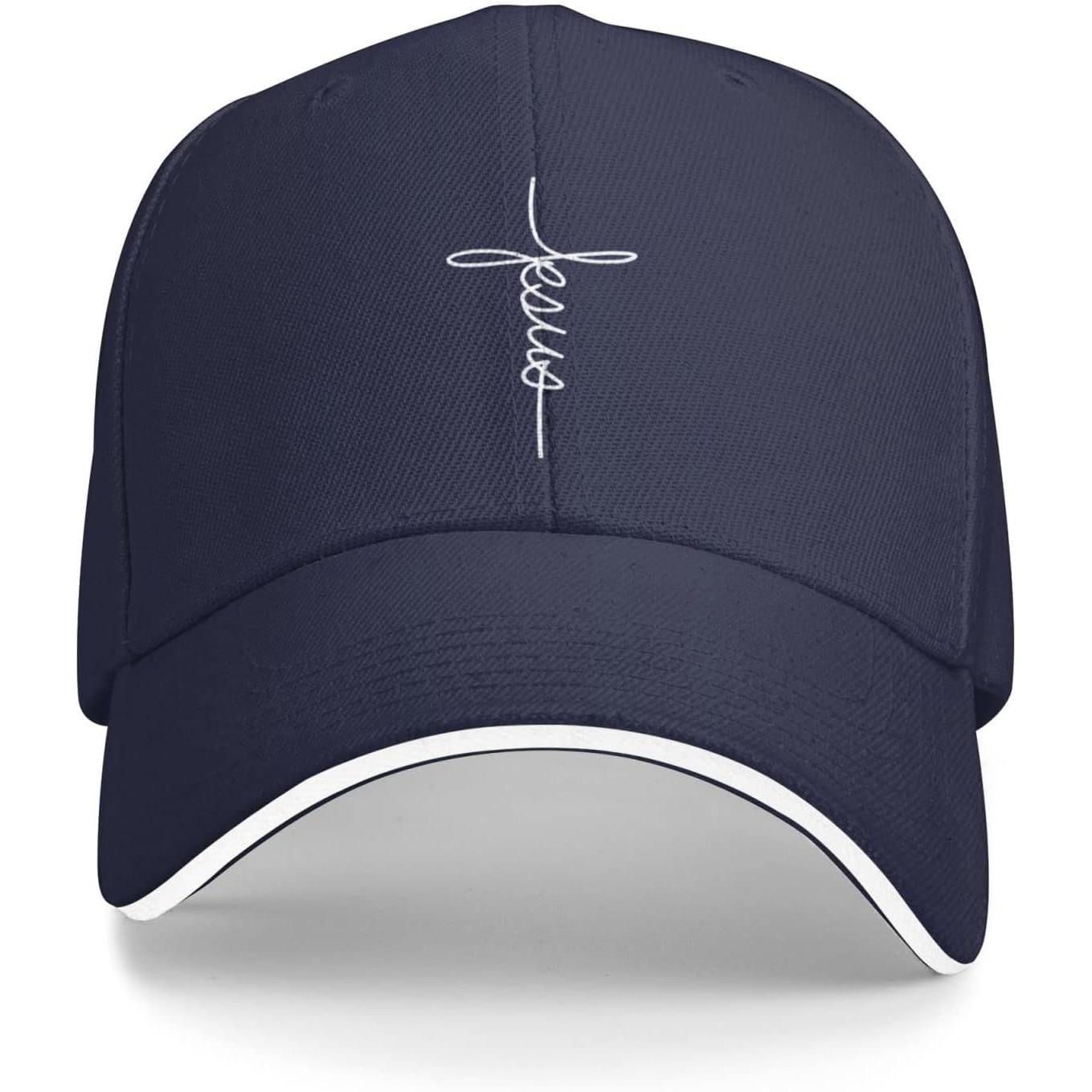 Jesus Cross Faith Christian Baseball Cap Religious Gifts Adjustable Casual Dad Hat Adjustable