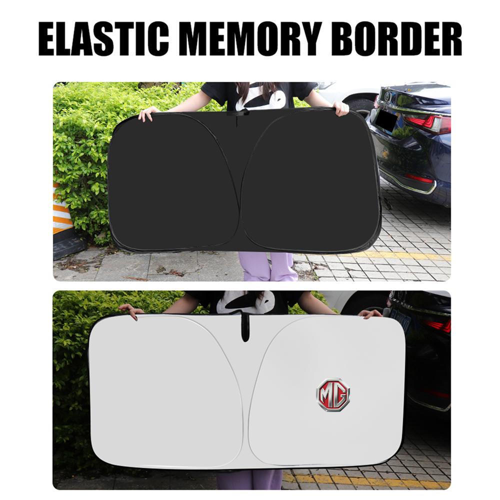Para Morris Garages MG MG5 MG3 MG4 MG6 MG7 Hector Cubierta Parasol para Ventana de Coche Visera para Parabrisas Sol Viento Cortina Plegable Protección UV