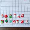 50pcs Resin Christmas Flatbacks Santa Snowman Snowflake Holly Xmas Tree Mixed Cabochons For Scrapbooking DIY Crafts Hair Jewelry