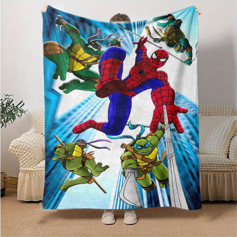 1pc Superhero Comic Characters Marvel Soft Throw Blanket Flannel All Season Light Weight Living Room/Bedroom Warm Blanket. M731030