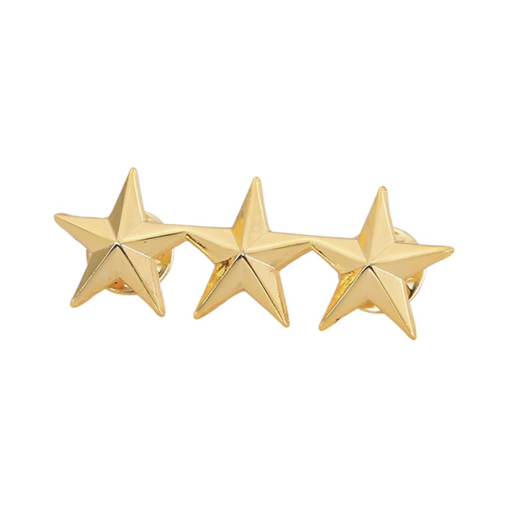 Five-Pointed Star Lapel Pin Collar Brooch Badage Women Men Pentagram Metal Badge Clips Shirt Dresses Bag Ornament