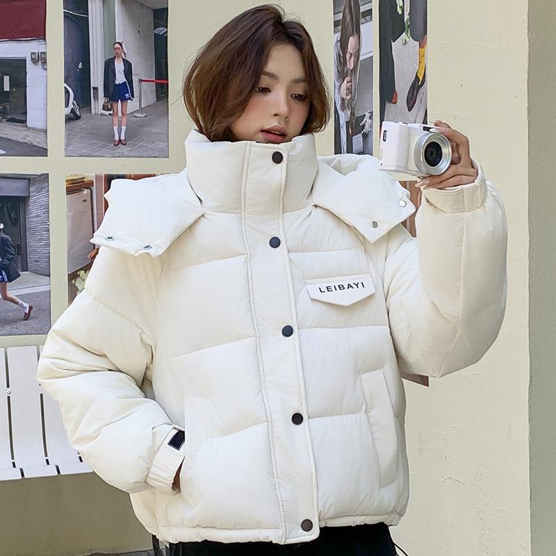 Fashion Winter Coat Female Short Parkas Hooded Casual Loose Thick Warm Women's Jackets