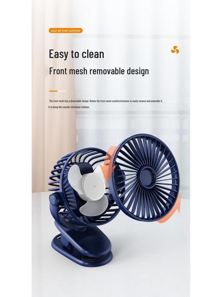 Portable Cross-Border USB Mini Fan for Dorm, Office, Home, and Outdoors