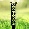 Butterfly Metal House Numbers, Street Address Yard Sign, Custom Lawn Decor, Mailbox Number Stake