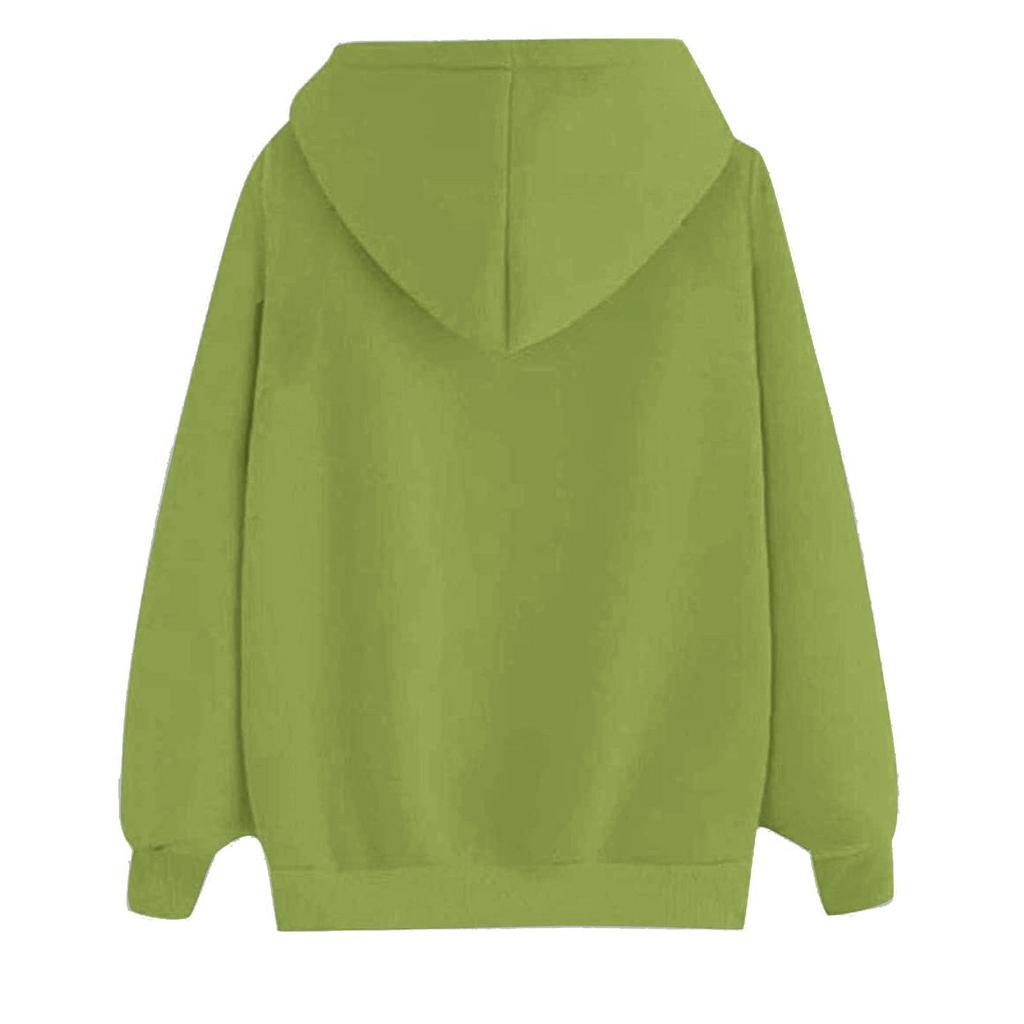 Women's Fashion Casual Print Hooded Sweatshirt Loose Sports Tops Pullover